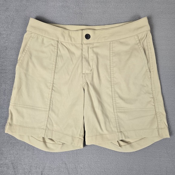 STIO COBURN Hiking Shorts Womens 6 Tan Nylon Stretch Athleisure Style# 1395 - Picture 1 of 12